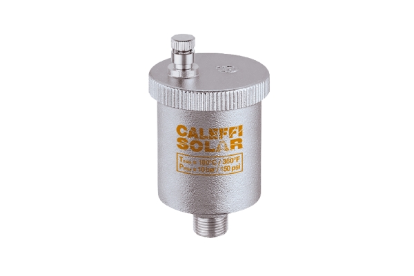 Automatic air vent for solar systems