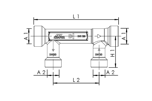 KHS Venturi Flow Splitter Check Valve