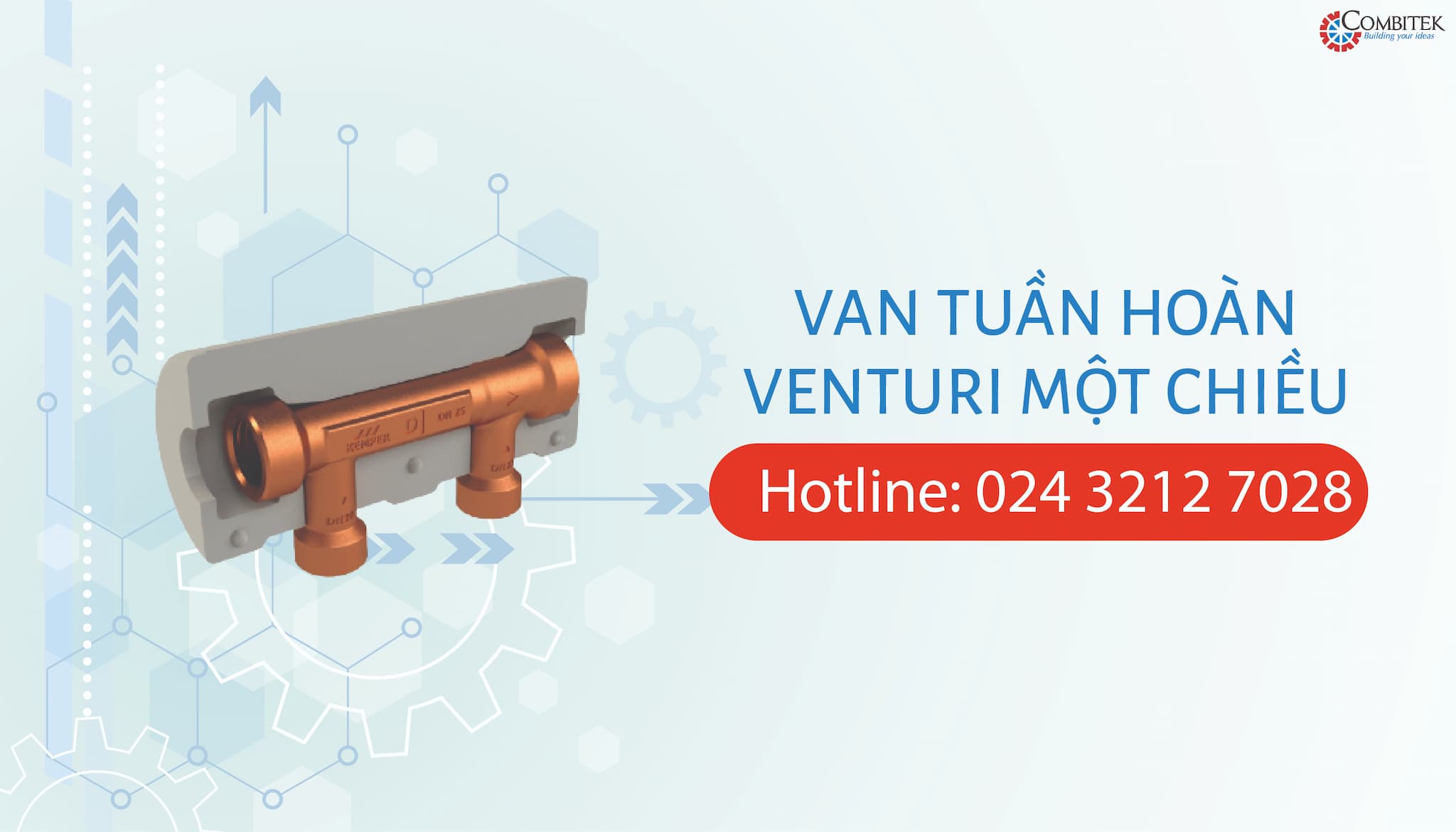 van tuần ho&agrave;n venturi một chiều