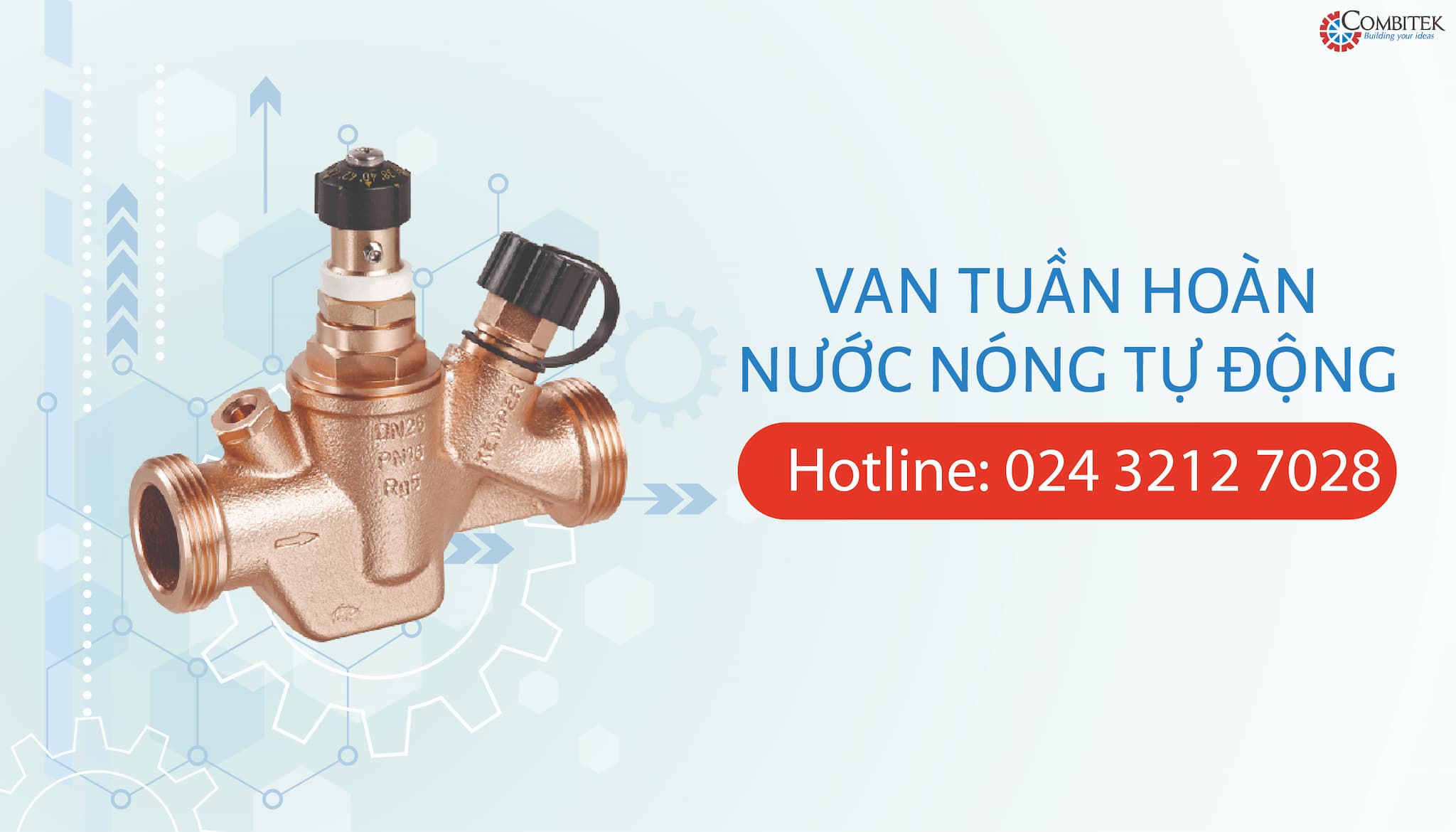 van tuần ho&agrave;n nước n&oacute;ng tự động